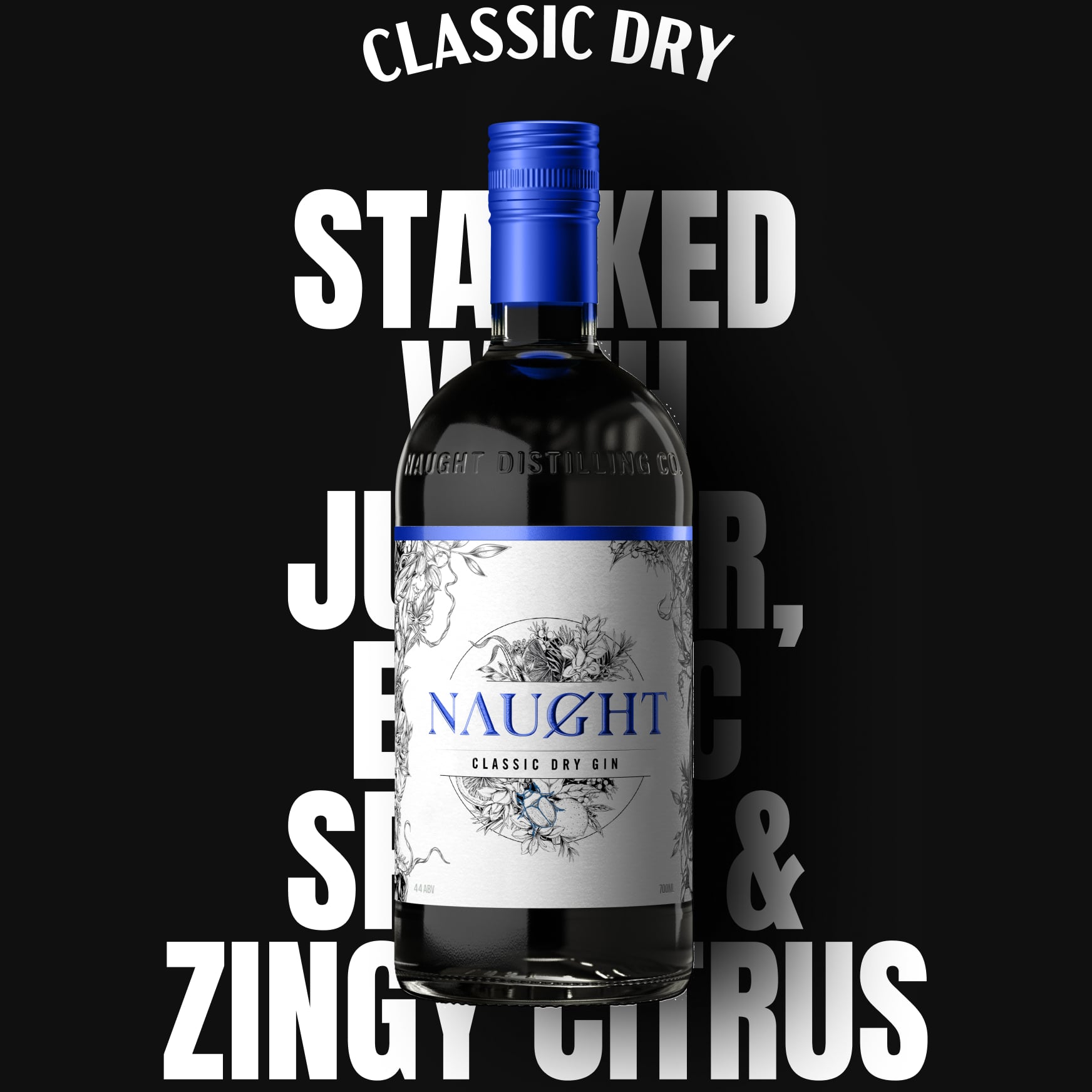 NAUGHT CLASSIC DRY GIN